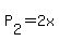 +P%5B2%5D+=+2x+