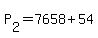 +P%5B2%5D+=+7658+%2B+54+