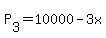 +P%5B3%5D+=+10000+-+3x+