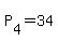 +P%5B4%5D+=+34+