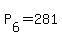 +P%5B6%5D+=+281+
