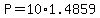 +P+=+10%2A1.4859+