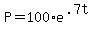+P+=+100%2Ae%5E%28.7t%29+