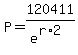 +P+=+120411+%2F+e%5E%28r%2A2%29+