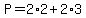 +P+=+2%2A2+%2B+2%2A3+
