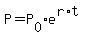 +P+=+P%5B0%5D%2Ae%5E%28r%2At%29+