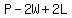 +P+-+2W+%2B+2L+