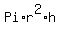 +Pi%2Ar%5E2%2Ah