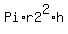 +Pi%2Ar2%5E2%2Ah