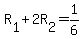 +R%5B1%5D+%2B+2R%5B2%5D+=+1%2F6+