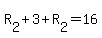 +R%5B2%5D+%2B+3+%2B+R%5B2%5D+=+16+