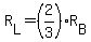 +R%5BL%5D+=+%282%2F3%29%2AR%5BB%5D+