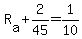 +R%5Ba%5D+%2B+2%2F45+=+1%2F10+