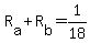 +R%5Ba%5D+%2B+R%5Bb%5D+=+1%2F18+