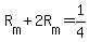 +R%5Bm%5D+%2B+2R%5Bm%5D+=+1%2F4+