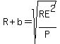 +R+%2B+b=+sqrt%28RE%5E2%2FP%29