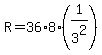 +R+=+36%2A8%2A%28+1%2F3%5E2+%29+