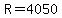 +R+=+4050+