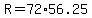 +R+=+72%2A56.25+