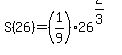 +S%2826%29=%281%2F9%29%2A26%5E%282%2F3%29
