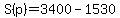+S%28p%29+=+3400+-+1530+