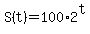 +S%28t%29+=+100%2A2%5Et+