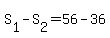 +S%5B1%5D+-+S%5B2%5D+=+56+-+36+