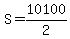 +S+=+10100%2F2+