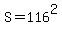 +S+=+116%5E2+