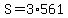 +S+=+3%2A561+