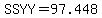 +SSYY=97.448