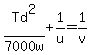 +Td%5E2%2F7000+w+%2B++1%2Fu++=++++1%2Fv+