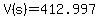 +V%28s%29+=+412.997+