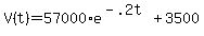+V%28t%29+=+57000%2Ae%5E%28-.2t%29+%2B+3500+