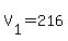 +V%5B1%5D+=+216+