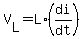 +V%5BL%5D+=+L%2A%28di%2Fdt%29+