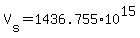 +V%5Bs%5D+=+1436.755%2A10%5E15+