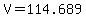 +V+=+114.689+