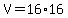 +V+=+16%2A16+