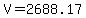 +V+=+2688.17+