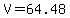 +V+=+64.48+
