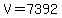 +V+=+7392+