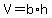 +V+=+b%2Ah+