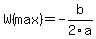 +W%28max%29+=+-b%2F2a+