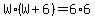 +W%2A%28W%2B6%29+=+6%2A6+