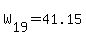 +W%5B19%5D+=+41.15+