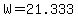 +W+=+21.333+