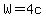 +W+=+4c+