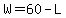 +W+=+60+-+L+