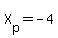 +X%5Bp%5D+=+-4+